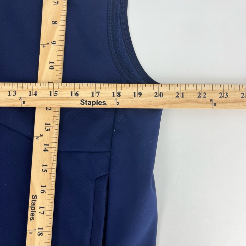 RLX Ralph Lauren Vest Mens Medium Navy Blue Golf Performance Premium Zip Stretch - Picture 4 of 11